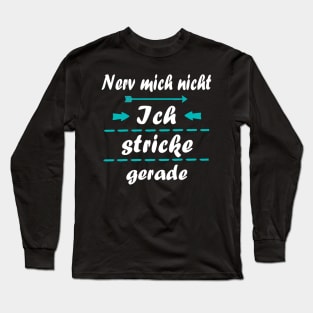 Nadeln stricken wolle Hobby Geschenk Kinder Long Sleeve T-Shirt